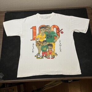 Vintage Love Sees No Color Shirt Black Family 90s TLC Racism Hurts 2 Live Crew